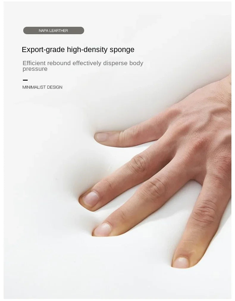 Barcelona leather minimalist chair