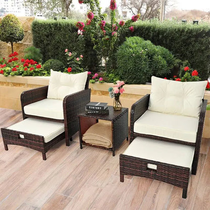 Hot SalesDygj Modern Design Outdoor Patio Furniture Durable & Comfortable Wicker Rattan Sofa Set & Garden Chair For Courtyard &