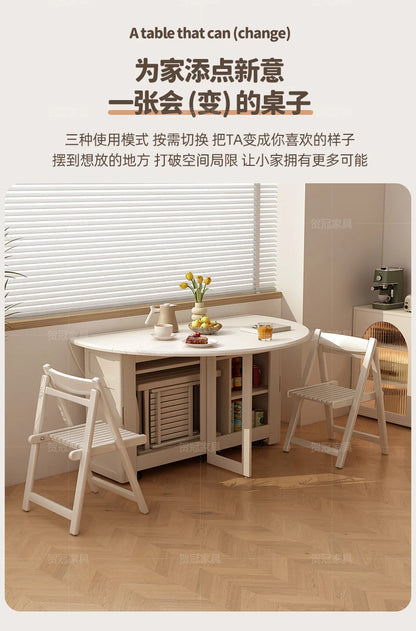 Waterproof Chair Dining Table Breakfast Modern Chair Side Dining Table Space Savers Round Set Sala Da Pranzo Home Furnitures
