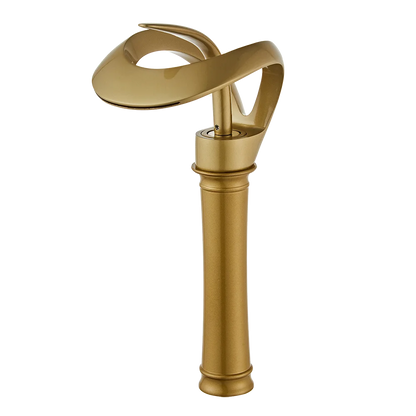 Golden/White Bathroom Basin Faucet Black Bathroom Faucet Brass Creative Grey Sink Mixer Tap Hot & Cold Waterfall Basin Faucet