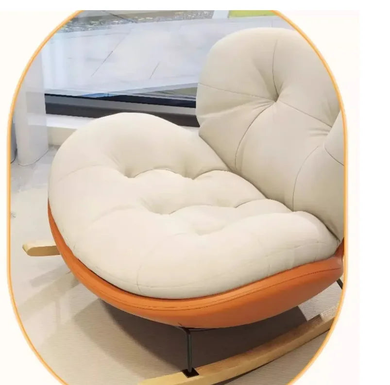 Snail Rocking Chair Large Living Room Chairs Lounge Rocking Nordic Chairs Luxury Modern Throne Ergonomic Sofa Home Furniture