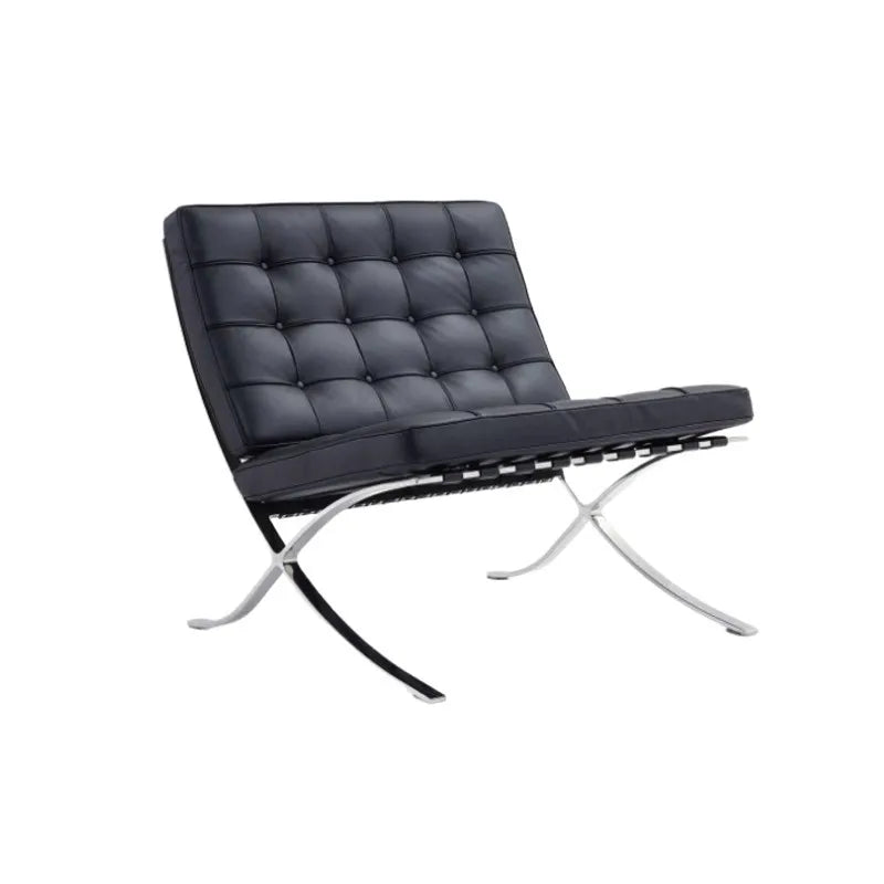Nordic leather sofa chair light luxury modern single chair living room balcony leisure chair
