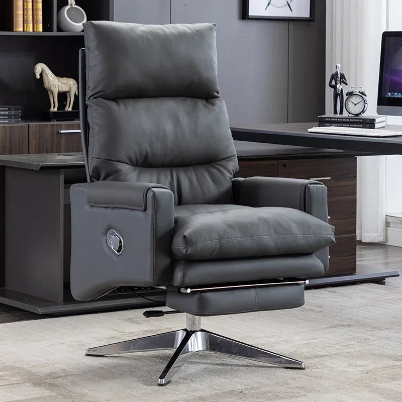 Armchair Ergonomic Office Chairs Meeting Boss Modern Recliner Office Chair Swivel Adjustable Office Furniture Silla Oficina LLOC