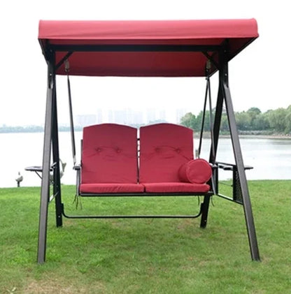 3 Seat Adult Furniture Outdoor Swing Convertible Canopy Garden Swing Chair Patio Swings
