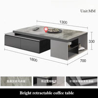 Extendable Nordic Luxury Coffee Table Multi Function Storage Sofa Modern Coffee Table Smart Design Beistelltisch Home Furniture