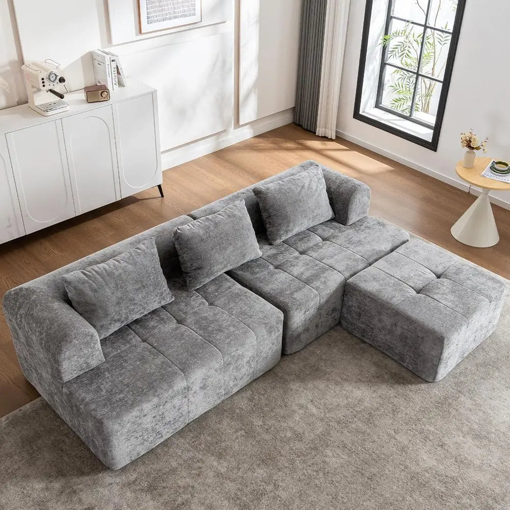 Modern Memory Foam Couch Modular Compressed Lazy Floor Vacuum Sofa Set Furniture Living Room Sofa