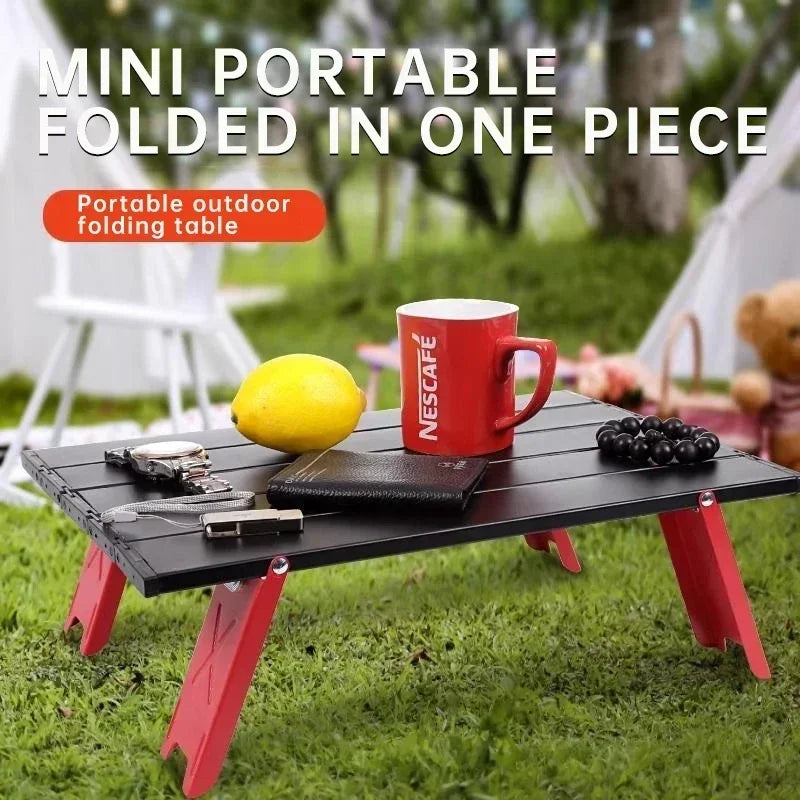 Portable Outdoor Beach Table Ultralight Foldable Camping Table Mini Aluminum Table Garden Party Trip Hiking Table