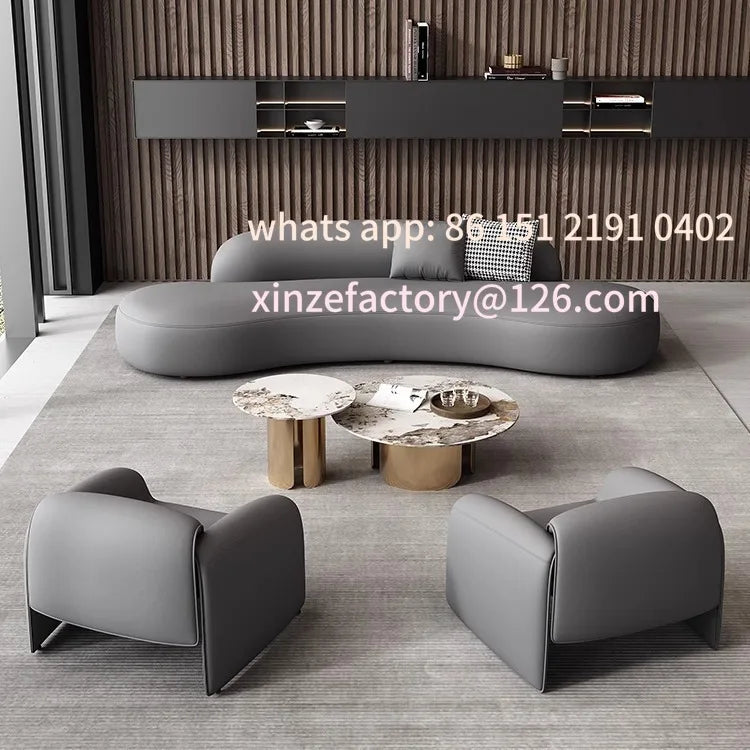 Customizable Reception Negotiation Sofa Set for Living Hotel Lobby Club Exhibition Hall Guest Sales Office