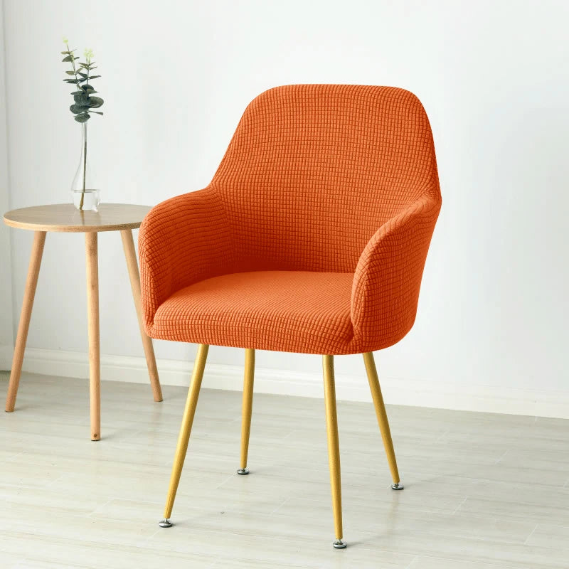 Elastic Polar Fleece High Arm Chair Covers Dining Adjustable Armchair Cover Hotel Bar Seat Slipcover Home Wedding Decoration