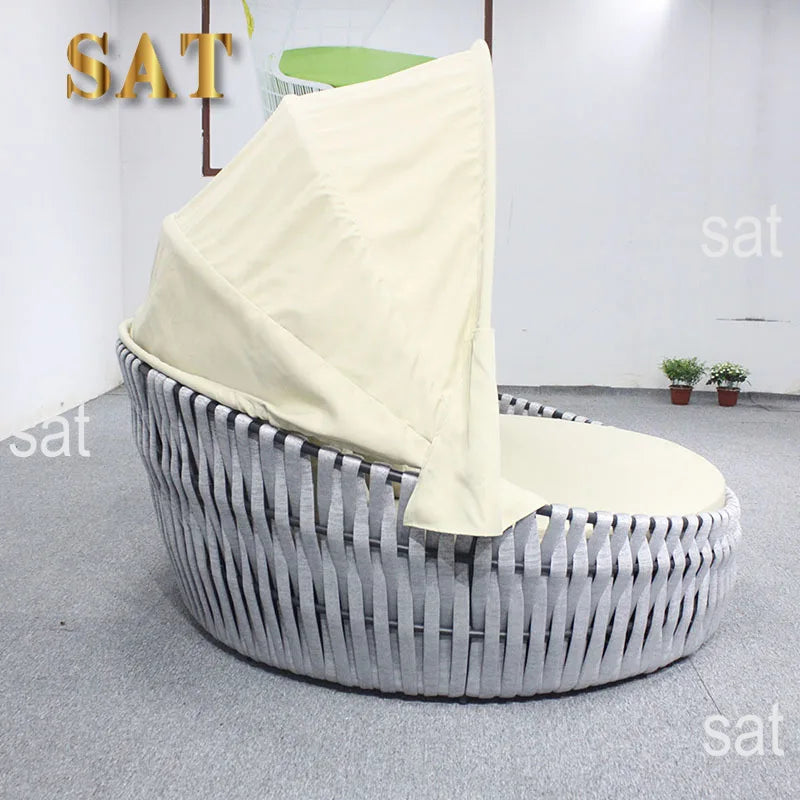 Garden Rope Outdoor Garden Furniture Lounge Daybed Sofa Outdoor Sunbed