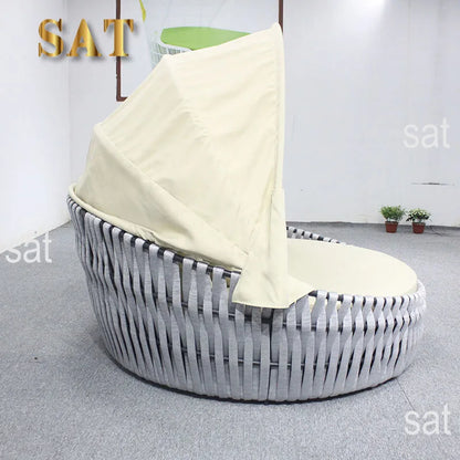 Garden Rope Outdoor Garden Furniture Lounge Daybed Sofa Outdoor Sunbed