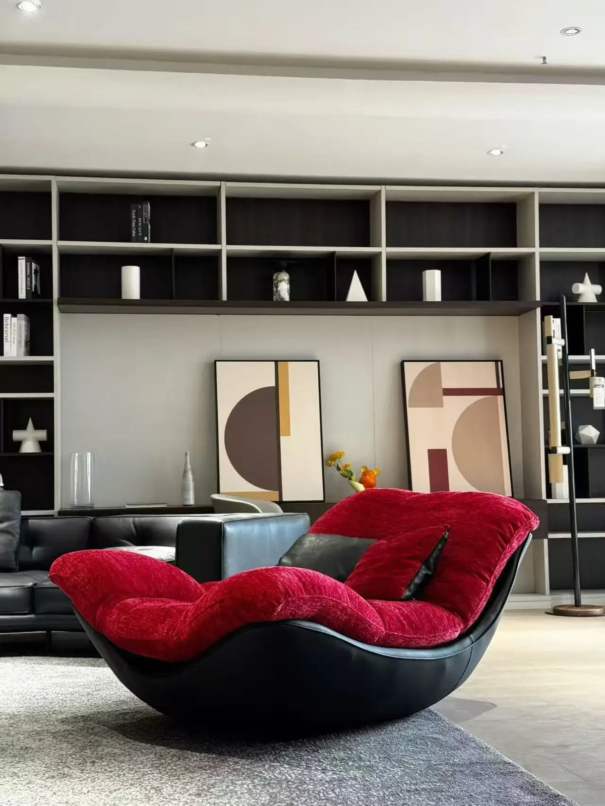 Nordic creative modern minimalist living room leisure chair sofa recliner lazy sofa bedroom advanced