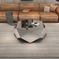 High End Living Room Home Designer Style, Light Luxury, Modern Minimalist, Irregular Stainless Steel Diamond Coffee Table