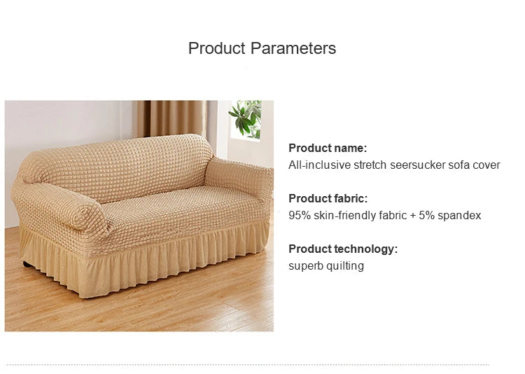 Straight Sofa Cover for Couch, Armchair Covers, 2 and 3 Seats, Corner Living Room, Modern Sides, Chair Elastic Set Furniture