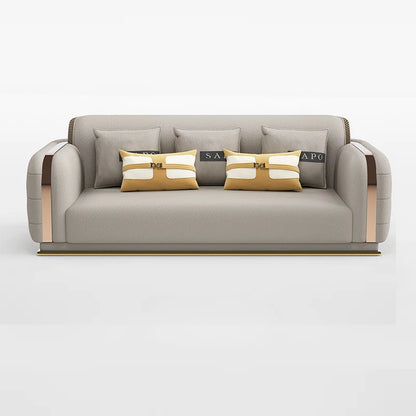 Luxury Fancy Living Room Sofa Genuine Leather Designer Italian Sofa Loveseat Single Canape Salon De Luxe Apartment Furniture