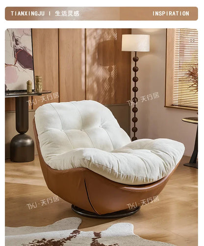 PJ    medieval rotating single sofa chair living room balcony home