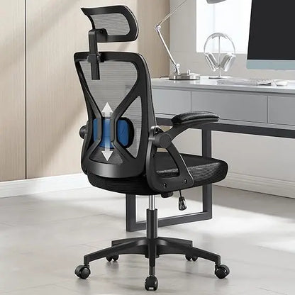 Office Chair,Ergonomic Desk Chair with Adjustable Lumbar Support,400 Lbs Mesh Computer Chair High Back with Headrest for Home Of