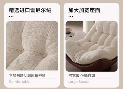 Minimalist rotating single sofa living room design fabric balcony lazy medieval leisure chair recliner