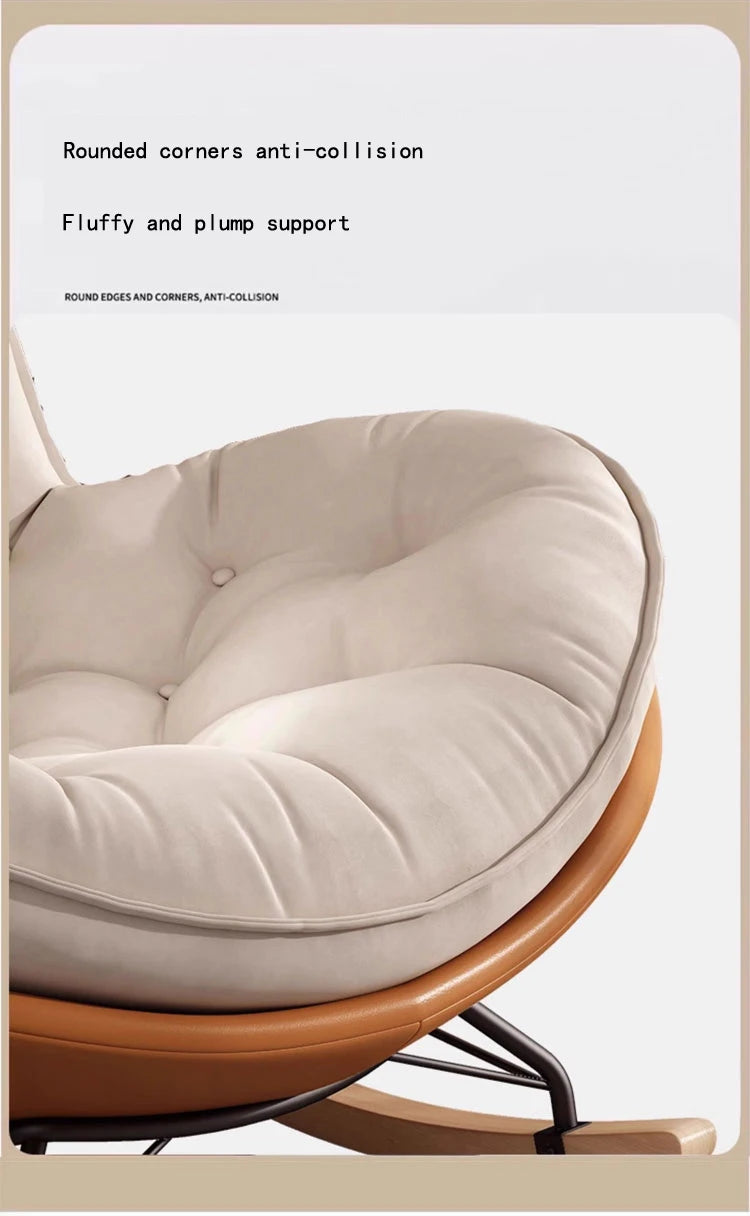 Thickened Penguin Rocking Chair Balcony Sofa Home Bedroom Leisure Chair Wide