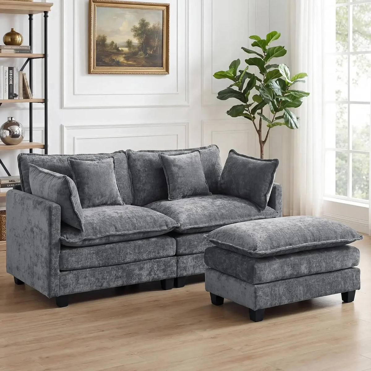 Sectional Couch, Comfy Cloud Modular Sectional Sofa, Deep Seat Modern Cloud Sofa, Modular Sofas for Living Room,, Customized