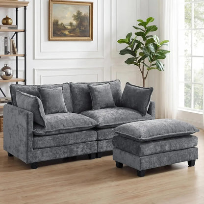 Sectional Couch, Comfy Cloud Modular Sectional Sofa, Deep Seat Modern Cloud Sofa, Modular Sofas for Living Room,, Customized