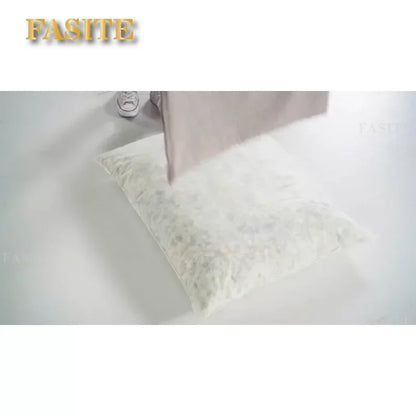 Aidan Sling Accent Chair / Metal Framed Armchair with Shredded Foam Cushioning, Oatmeal Chairs Living Room