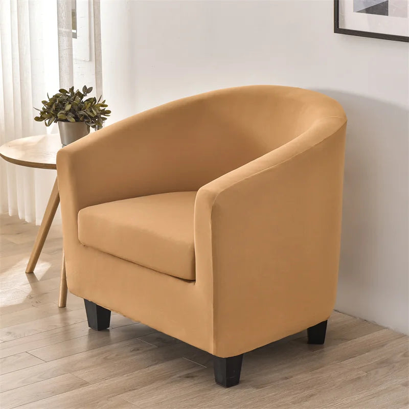 Elastic Spandex Tub Chair Cover Stretch Armchair Cover Club Sofa Slipcover for Living Room Couch Covers with Seat Cushion Covers