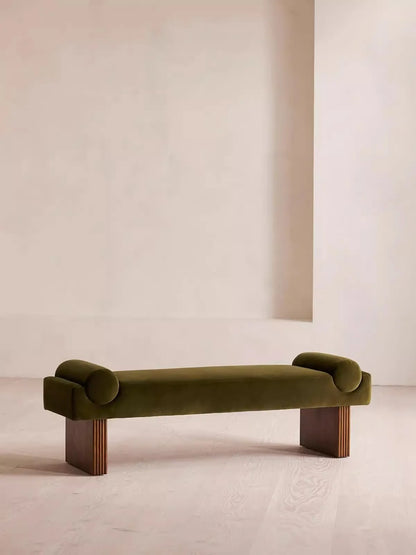 French retro style sofa bench stool living room pedal entrance shoe change stool bedroom bedside stool senior feeling cloakroom