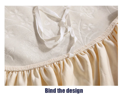 Elegant Stretchable Sofa Cover with Skirt for 1/2/3/4 Seater Soft Velvet Non-Slip Elastic Luxury Solid Color