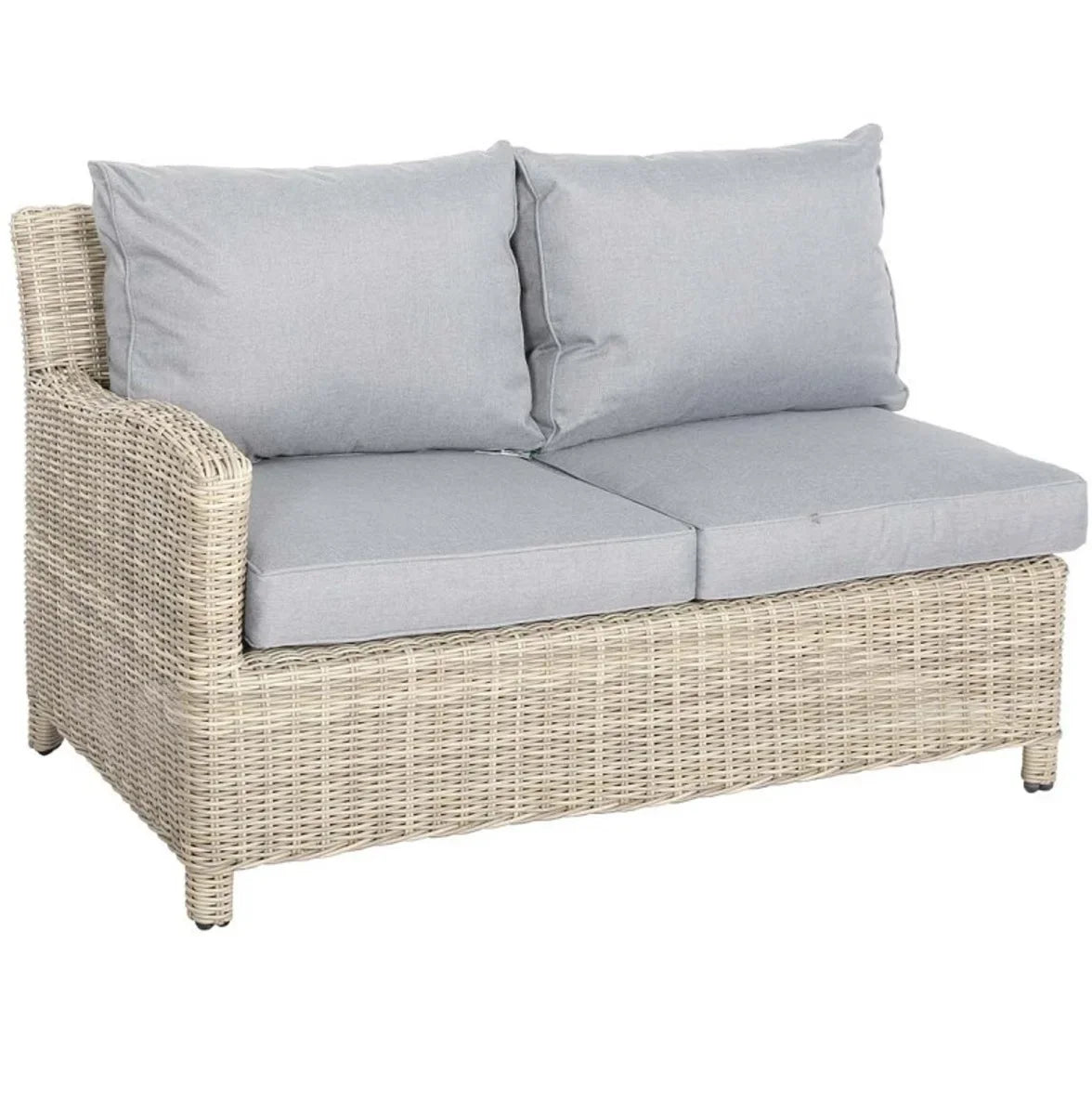 -Patio Furniture L Shape Wicker Lounge Set Garden Corner Sofa Sets With Firepit Table Outdoor Rattan Dining Table And Chair