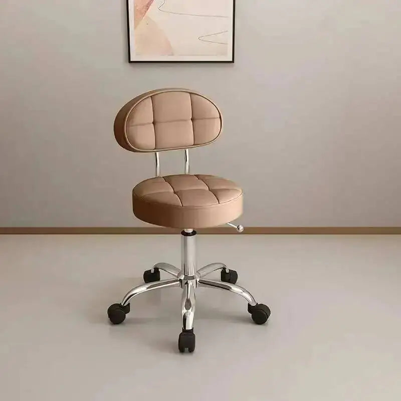 Big work stool hair cutting chair rotating lifting round stool pulley hair salon special beauty stool