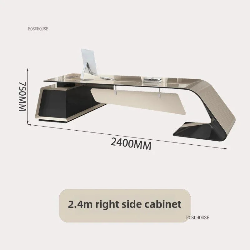 Minimalist Luxury Boss Office Desks Work Desk Corner Executive Table Home Study Desktop Computer Table for Office Furniture