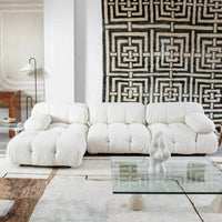 Sofa Combinations with Flexible Fabric Modules Furniture-Inspired Living Room Sofa Minimalist Style Comfortable
