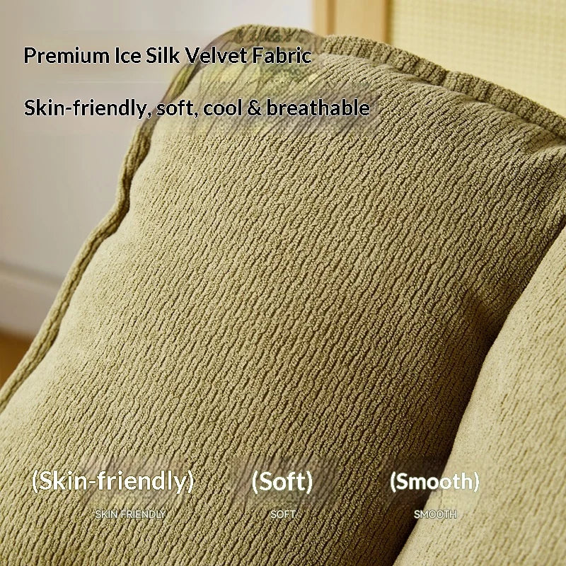 Sofa 360 Degree Swivel Lounge Chair Adjustable Back Fabric Single Seat Small Apartment Living Room Balcony Lazy Armchair