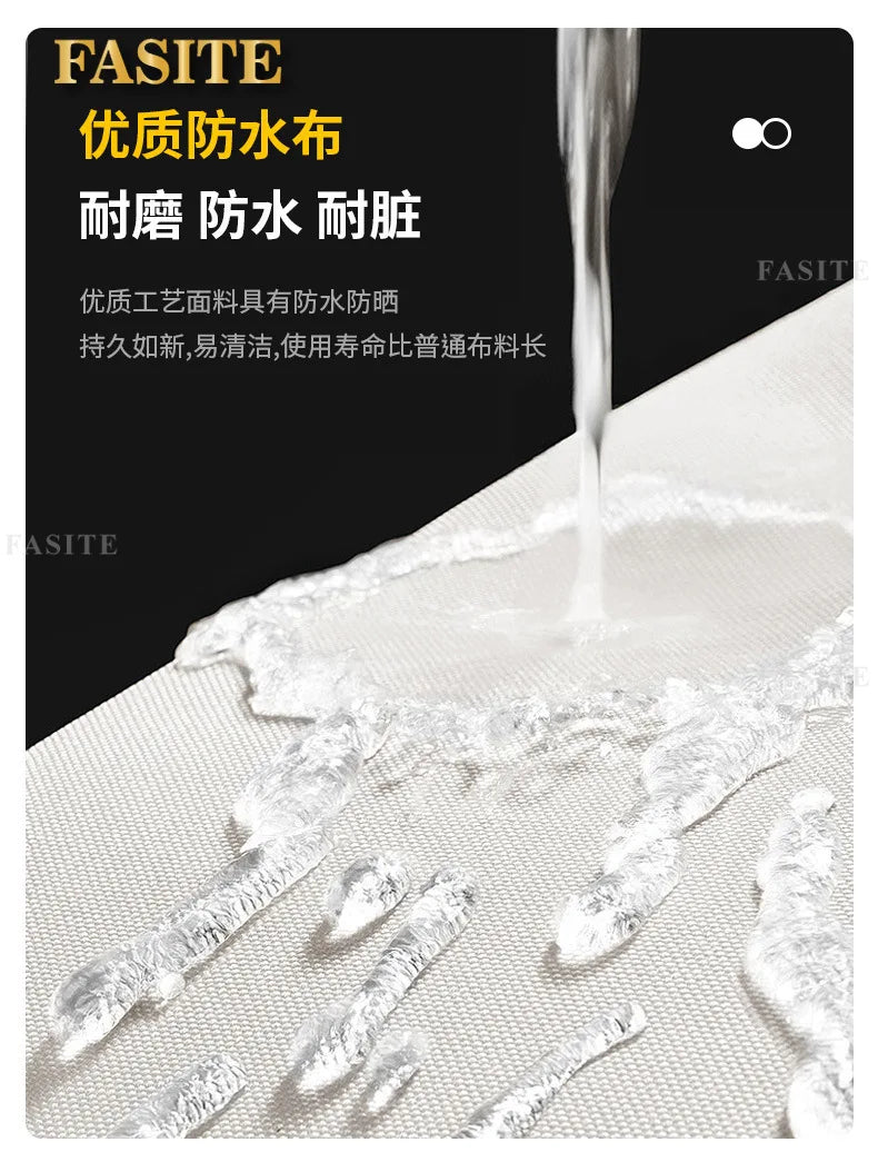 Outdoor teak rattan sofa, outdoor courtyard balcony furniture, garden waterproof and sun protection design