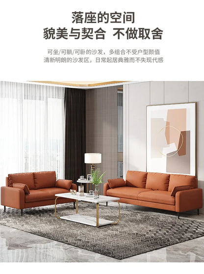 Scratch Protector Sofa Relax 3 Seater Brown Classic Sofa Armchair Lounge European Design Divano Living Room Furniture TY100YH