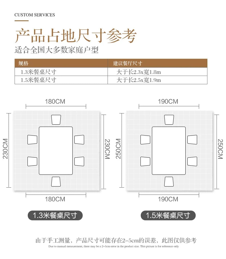FG10American light luxury solid wood dining table and chair combination European rectangular marble dining table