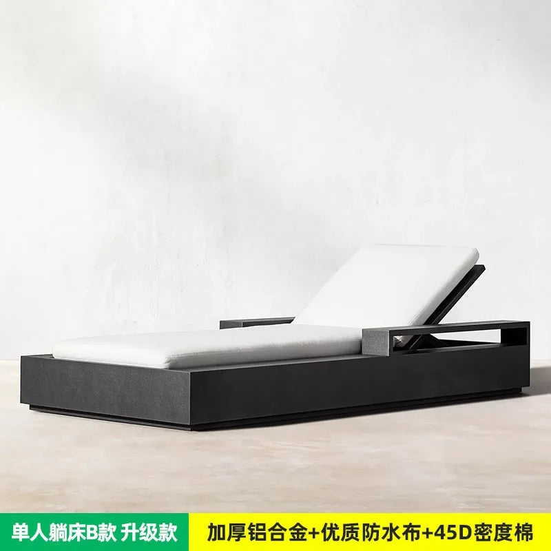 postmodern Aluminum alloy outdoor sofa leisure courtyard open-air balcony waterproof homestay sun room