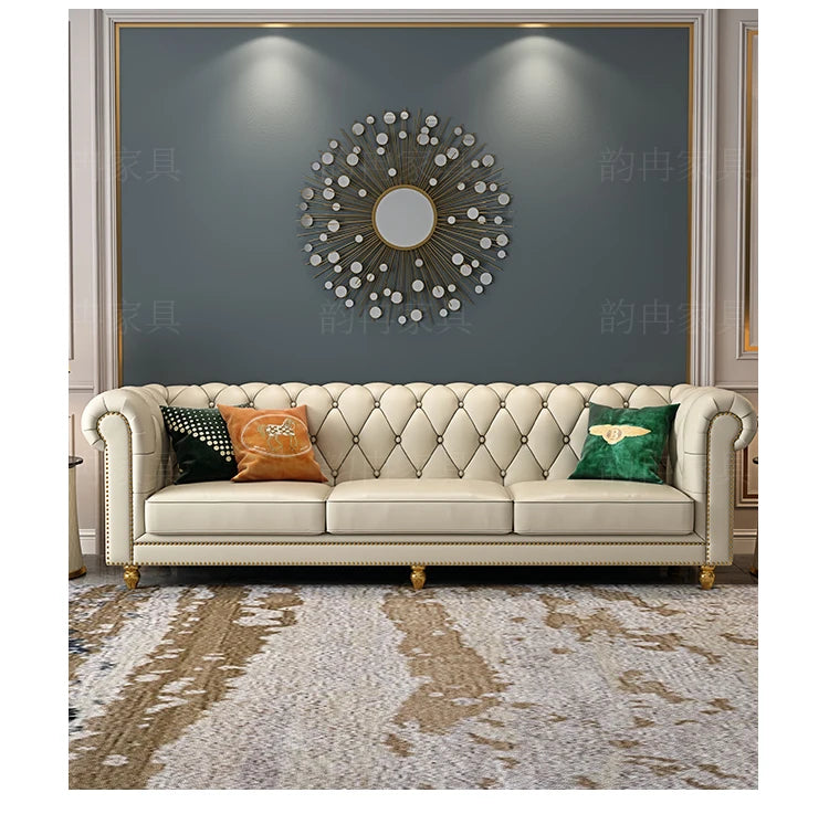 Nordic Modern Leather Sofas Luxury Sectional Single Loveseat Lounge Couch 3 Piece Designer Divano Soggiorno Furniture Home