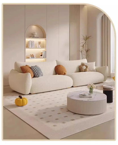 Nordic Cloud Living Room Sofas Cream Loveseat Tiny House Comfortable Living Room Sofas Relaxing Ergonomics Muebles Furniture