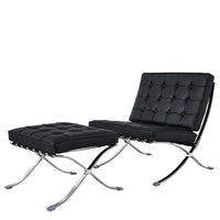Mid Century Leather Lounge Chair, Club Seat Chair With Foldable Feature