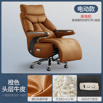Intelligent electric leather office chair study computer chair president chair high frequency pulse