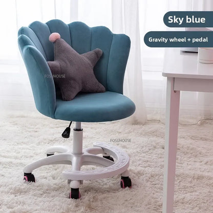 Nordic simple Bedroom Computer Chairs Home Backrest Chair Bedroom Swivel Chairs Dormitory Comfortable Sedentary Gaming Chair Z