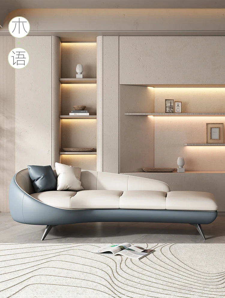 Modern curved sofa living room deck chair hotel homestay leisure beauty couch