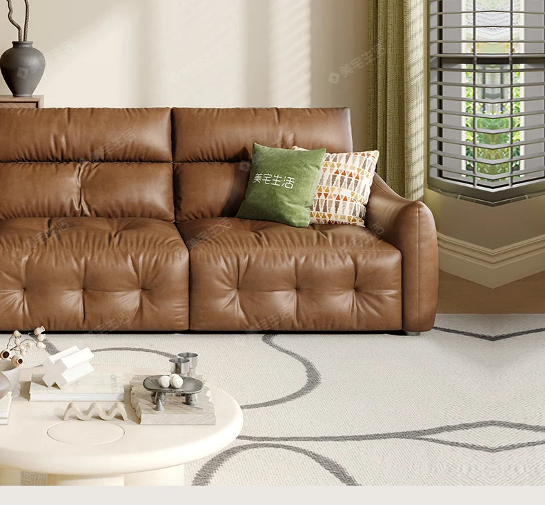 French Scalable Electric Sofa Bed Modern Designer Creativity Puff Sofa Comfort Lounge Living Room Furniture Canape Salon FYES