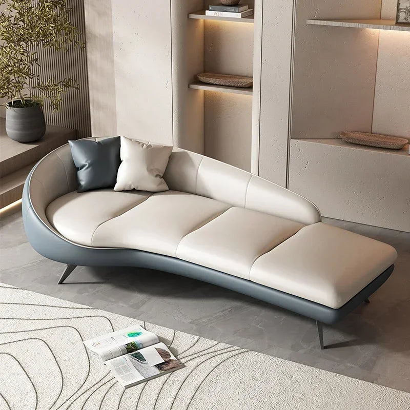 xxzModern curved sofa living room deck chair hotel homestay leisure beauty couch