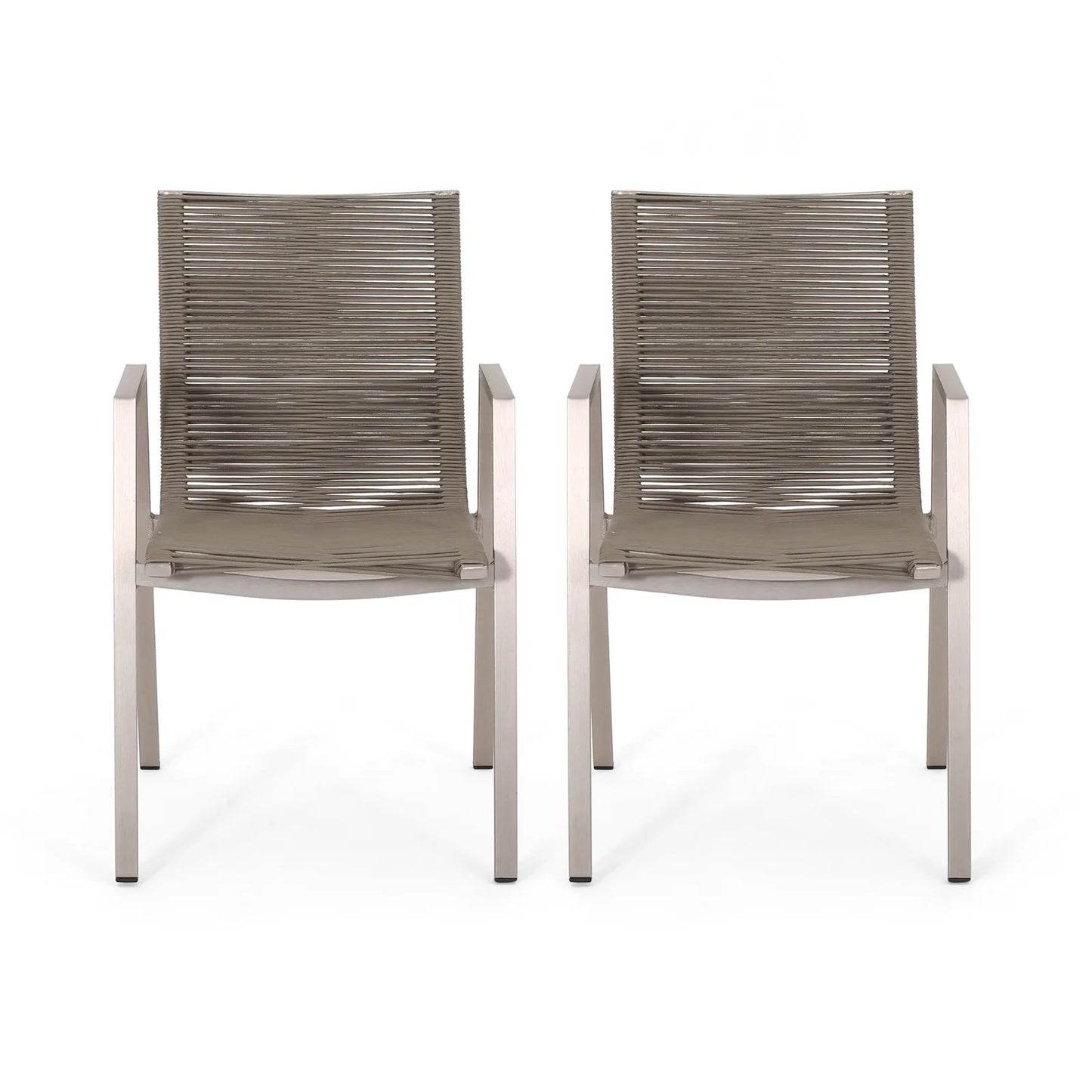Steel Conversation Accent Furniture for Patio (Set of 2) for Porch, Backyard, Garden, Indoor