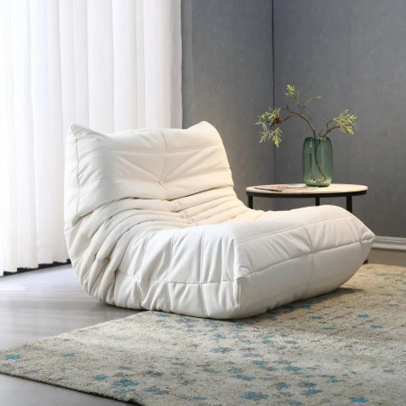 BLazy fabric bedroom living room cream wind can lie down and sleep leisure balcony single chair