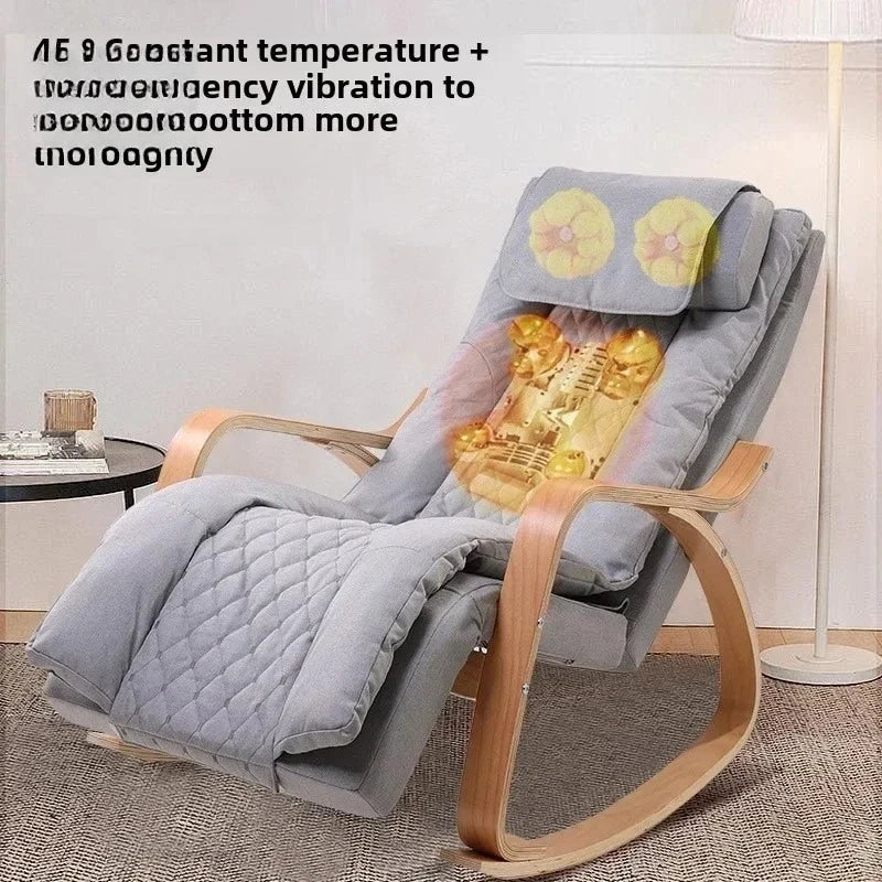 Newly Upgraded Multifunctional Massage Chair with Roller Heating and Vibration Full Body Massage Lounge Chair Recliner Chair