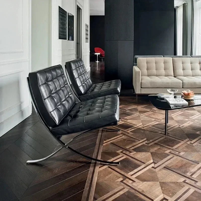 Designer Basarona Single Sofa Chair Balcony Business Guest Negotiation Reception Office Living Room Bedroom Leisure Furniture HY